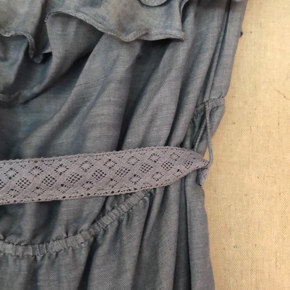 Strapless denim-style dress - Picture 4 of 4